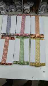 Bordure en dentelle perlée faite à la main - Tissu organza soluble dans l'eau écologique - Couleur personnalisée - Design de luxe pour les créateurs de robes de mariée - Product Image 6