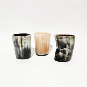 Vasos de Tequila Hechos a Mano con Cuerno de Búfalo, Ecológicos y Naturales, Mini Vasos de Cuerno para Beber de REHMAN CRAFT - Product Image 3