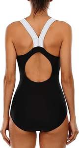 Traje de Baño de Una Pieza Sexy para Adultos, de Secado Rápido, con Estampado de Patchwork, Bikini para Mujer, Ropa de Playa - Product Image 4