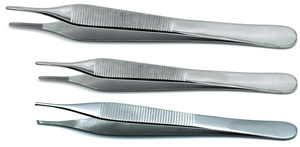 Pinces à tissus Adson, pinces chirurgicales en acier inoxydable, 1x2 dents, ensemble d'instruments manuels, instrument médical pour la chirurgie générale, taille 5 - Product Image 2