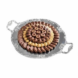 Bandeja de Metal Hecha a Mano para Dulces, Suministro Directo de Fábrica, Dulces Árabes de Alta Calidad en Bandeja Plateada Decorativa, Mejor Precio - Product Image 3