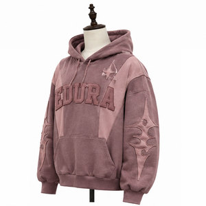 Sudadera con Capucha de Manga Larga, Estilo Harajuku Americano, Combinación de Colores, Poliéster/Algodón, Transpirable, Cierre de Cremallera, Corte Regular, Estilo Urbano Rockero - Product Image 1