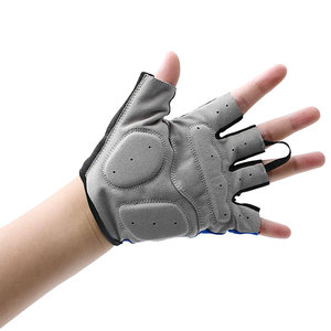 Moisture Wicking Half Finger Cycling Gloves Lightweight Stretch Gloves For Youth Adult Customized Wholesale Cycling Gloves - Product Image 2