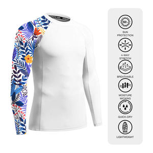 Camiseta de Compresión Personalizada de Spandex con Protección Solar UV UPF 50+ para Hombre, Manga Larga, para Jiu Jitsu, BJJ, MMA - Product Image 4