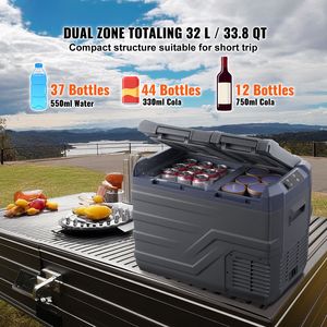 Frigorifero Portatile per Auto a Doppia Zona 32L, 12/24V DC, Gamma Regolabile 4-68°F, Modello Ace 220V 12 Volt, Congelatore - Product Image 2