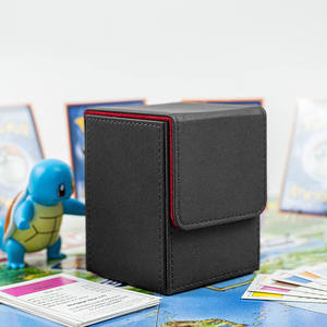 Boîte à poker en cuir de qualité supérieure avec logo personnalisé et couvercle à charnière pour cartes en papier, cartes de jeu et jeux de cartes Werewolf - Product Image 5