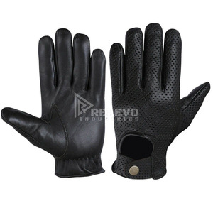 Guantes de Motocicleta de Piel de Cabra Premium con Impresión Personalizada, Compatibles con Pantalla Táctil, Logotipo Personalizado - Product Image 4