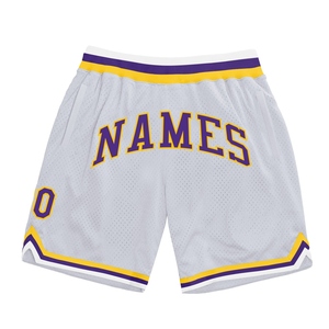 Shorts de basketball authentiques OMMIZ INDUSTRY personnalisés, bleu clair et blanc à fines rayures, vente en gros directe - Product Image 3
