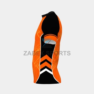 Men's Stretch Front Training Compression Rashguard <b>Shirt</b>-Fitted Spandex/Polyester Customizable Logo - Product Image 4