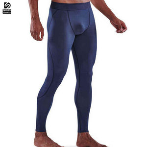 กางเกงเลกกิ้งผู้ชายแบบรัดรูปสั่งทำพร้อมโลโก้ขายส่ง-ผ้ายืดสแปนเด็กซ์/โพลีเอสเตอร์ แห้งเร็ว ระบายอากาศได้ดี สีสันตามสั่ง คุณภาพสูง - Product Image 2