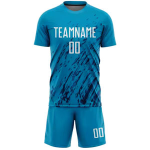 Ensemble de maillots de football en tissu premium pour équipe de football Victory, fournisseur de vêtements de sport OEM personnalisés, commande en gros - Product Image 2