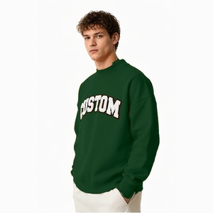 Sudadera de Cuello Alto para Hombre, Logotipo Personalizado por Transferencia Térmica, Felpa de Algodón, Ropa Casual OEM, Fabricante de Ropa Urbana - Product Image 3