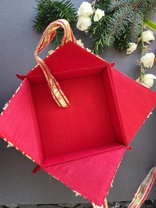 Luxury Handmade Durable Eco-Friendly <b>Wedding</b> <b>Gift</b> Box Gota Patti Indian Mithai Box Shagun Basket <b>Wedding</b> Favors Nikah Festive - Product Image 4