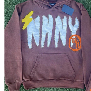 New Custom 3D Puff Print Sweatsuits Fleece Tracksuit Set Oversized Cotton Joggers Flared Sweatpants and Hoodie Set Men - Product Image 2