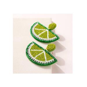 Boucles d'oreilles créoles tendance, faites main, brodées de perles de rocaille, légères, pendantes, audacieuses, pour mariage et occasions festives - Product Image 2