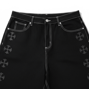 Fabricante OEM de Shorts de Mezclilla con Pedrería de Alto Volumen para Compradores Internacionales - Product Image 3