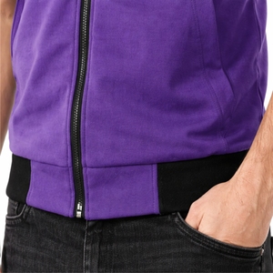 Débardeur à capuche pour homme, style classique, respirant, séchage rapide, col en V, polyester/coton/spandex, vêtements de sport, entraînement, gym, streetwear - Product Image 5