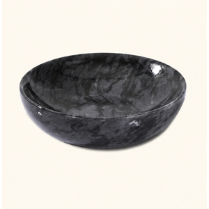 Bol en marbre noir naturel, plat de présentation de luxe en pierre pour table basse, fait main, vente en gros, bol décoratif pour fruits - Product Image 1