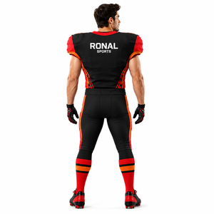 ชุดยูนิฟอร์มอเมริกันฟุตบอล RONAL SPORTS สำหรับผู้ชาย แบบสั่งทำพิเศษ ชุดเสื้อและกางเกงเข้ารูป ระบายเหงื่อได้ดี เหมาะสำหรับทุกฤดูกาล - Product Image 4