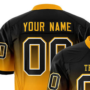 Maillot de football américain personnalisé avec design bicolore, maillots de football avec logo sublimé - Product Image 3