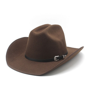 Sombrero Vaquero Estilo Punk de 9.5cm con Borde Ancho para Hombre y Mujer, Estilo Texas Occidental, Venta al Por Mayor - Product Image 1