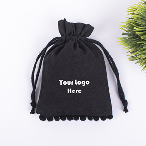 Handmade Washable Branding Cotton Drawstring Jewelry <b>Packaging</b> Pouch Custom Logo <b>Printing</b> Bag - Product Image 6