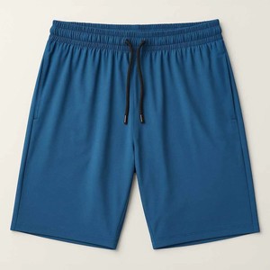 Shorts Bermuda Vert Foncé pour Hommes, Couleur Unie, Séchage Rapide, Tricotés avec Cordon de Serrage à la Taille et Poches, Tenue Décontractée Sportive pour la Course et la Salle de Sport - Product Image 3