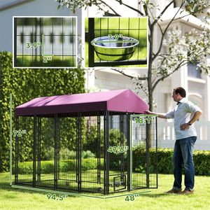 Gabbia per Cani da Piccola a XXL, in Acciaio, Stabile e Sicura per Razze Grandi, Stile Lusso o Antico - Product Image 6
