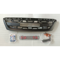 Grille de calandre de voiture avec garniture LED pour Toyota Fortuner 2006, kit de mise à niveau noir pour calandre avant, pièces de carrosserie en plastique, accessoires