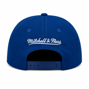 Casquette snapback bleue à 6 panneaux avec broderie de logo en feuille d'or, chapeau décontracté unisexe - Product Image 3