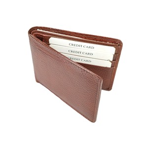 Portefeuille pour homme en cuir véritable avec doublure en daim, porte-cartes d'identité, portefeuilles pliants, vente en gros, approvisionnement direct de l'usine, exportation mondiale - Product Image 1