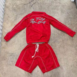 Conjunto de Chaqueta Cortavientos Ligera de Nailon Impermeable con Color en Contraste Personalizado, Conjunto de Dos Piezas de Alta Calidad en Venta - Product Image 5