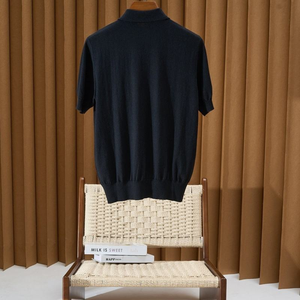 Polo personnalisé pour homme en fibre de lyocell respirante, manches courtes, coupe ajustée, pour le golf, le tennis et les sports, fabricant OEM ODM, vente en gros - Product Image 1