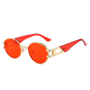 Gafas de Sol Retro Ovaladas Pequeñas de Metal para Mujer, Estilo Europeo y Americano, Novedad Transfronteriza 2025, Tendencia de Moda - Product Image 5