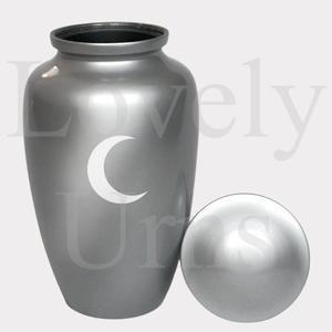 Urna Funeraria Decorativa con Diseño de Luna Creciente para Cenizas Humanas, Recuerdo Conmemorativo con Temática Celestial - Product Image 2