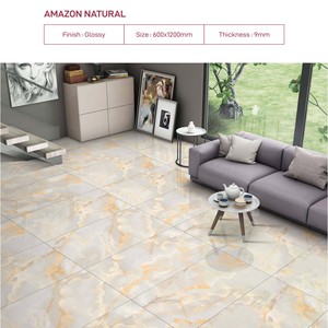 Azulejos de Porcelana Pulida Onyx de Primera Calidad AMA ZON BROWN, 24x48, Superficie Brillante, Azulejos Vitrificados, Apartamento Moderno, Cerámica Novac - Product Image 2