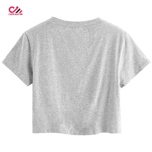 สินค้าขายดี ราคาสุดคุ้ม เสื้อครอปท็อปผู้หญิง รุ่นใหม่ ขายดี พิมพ์ลายซิลค์สกรีน เสื้อครอปท็อปผู้หญิง - Product Image 2