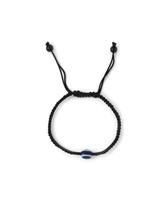 Bracelet pour femme, œil porte-bonheur, fil noir réglable, bracelet porte-bonheur - Product Image 4