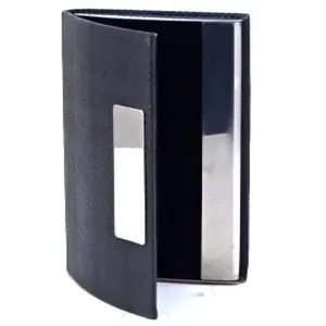 Porte-cartes de visite en métal haut de gamme pour cartes-cadeaux, avec finition noire, idéal pour l'image de marque d'entreprise - Product Image 1