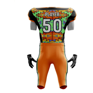 In Stock Reasonable Price Green Color Custom Design Professional American Football Uniform Supplier From Pakistan Latest Design - Product Image 3