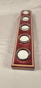 Support de lampe en T en bois fait main avec design sculpté rustique, support de bougie chauffe-plat décoratif pour la décoration de la maison et du salon - Product Image 3