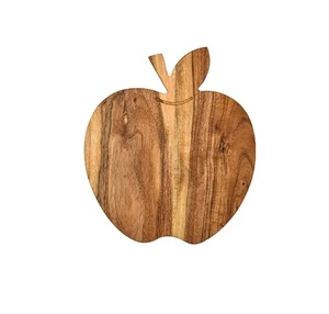Magnifique planche à découper en bois massif en forme de pomme, plateau de service décoratif, parfait pour la décoration du comptoir de cuisine - Product Image 1