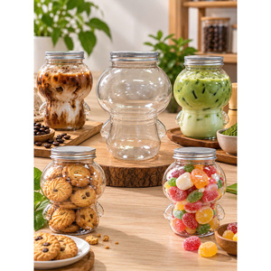 Botella de Plástico PET Transparente de 350 ml con Tapa de Rosca de 55 mm para Jugo, Leche, Té, Café, Personalizable OEM ODM - Product Image 4