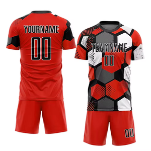 Professional Manufacturer 100% Polyester Soccer Uniforms Breathable Quick Dry for Youth Adults Sublimation Soccer Team Sets - Product Image 3