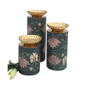 Portavelas Votivo de Metal con Acabado Esmaltado y Diseño Personalizado, Portavelas Votivo de Metal Único Más Vendido - Product Image 1