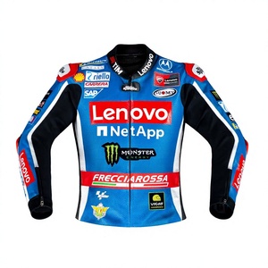 เสื้อแจ็คเก็ตหนังแท้สำหรับแข่งรถ Francesco Bagnaia MotoCP Rucati ทำจากหนังวัว/หนังจิงโจ้ ตัดเย็บตามขนาด พร้อมรูระบายอากาศ - Product Image 1