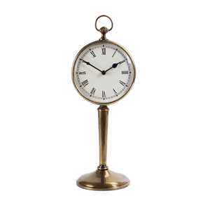 Luxury Silver Metal <b>Pocket</b> <b>Watch</b> Style Table Clock Vintage Chrome Standing Desk Clock Antique Roman Numeral Mantel Decor Clock - Product Image 2