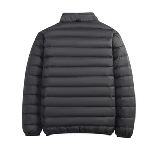 Custom <b>Men's</b> <b>Safari</b> <b>Jacket</b> Lightweight Quilted Autumn Coat Wind Resistant Stand Collar Front Logo Casual Outdoor OEM - Product Image 6