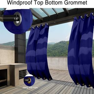 50 pollici X 84 in blu marino per esterni tende impermeabili per la Privacy del portico con pannello superiore e inferiore 1 - Product Image 5