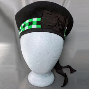 Gorro Escocés Clásico Balmoral en Cuadros, 100% Lana Pura, Negro/Blanco/Rojo, Gorro Elegante de las Tierras Altas 2026 - Product Image 5